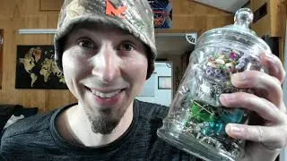 I OPENED AN ANTIQUE BOOTH! + Opening Jar of Jewelry Live!