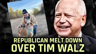 Republicans Lose Their Minds Over Photo Of Tim Walz With A Dog