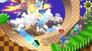 SONIC & BAYONETTA vs MARIO & LINK (Request) Lvl 9 Hardest Difficulty! Super Smash Bros. Ultimate!