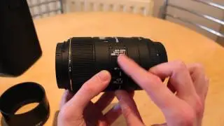 Sigma 105mm F2.8 EX DG Macro OS lens unboxing
