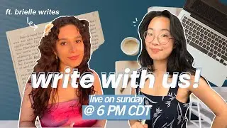 🌈 write with us! // the LAST camp nanowrimo writing session