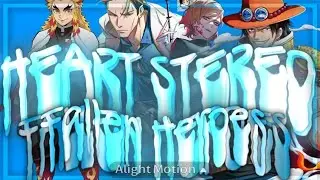 FALLEN HEROES 😔 | HEART STEREO 🌟 | PEPPY EDITX 🌟 - BY GYM CLASS HEROES