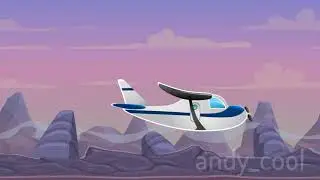 2D animated plane