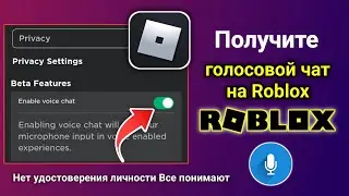 Как включить голосовой чат Roblox (без проверки 2024) . Включить голосовой чат в Roblox