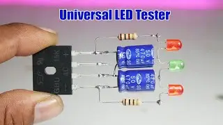 DIY Universal LED Light Tester Circuit Make Very Simple