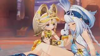 Kachina vs Mualani fight scene - (Genshin Impact)