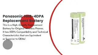Replacement Battery for Panasonic HHR-4DPA