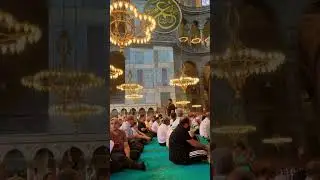 Prayer in Aya Sofia #travel #islamicvideo