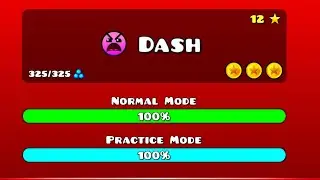 Dash - 100% 3 Coins Geometry Dash 2.2