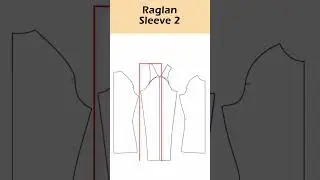 Raglan sleeve pattern making from a set-in sleeve [Pattern Making Tutorial] 