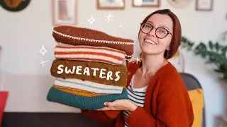 Me made sweater collection ✿ Knit Knacks 01 ✿ knitting podcast