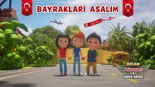 ''Bayrakları Asalım!'' Aslan ve arkadaşlarının eğlenceli 100.Yıl Şarkısı