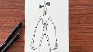 Easy to Draw Siren Head | 