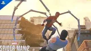 Marvel's Spider-Man 2: Peter's New Iron Arms Free Roam Gameplay - Spider-Man 2 PS5