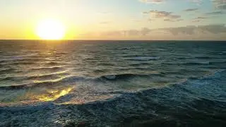 Relaxing landscape of the sea and the sun