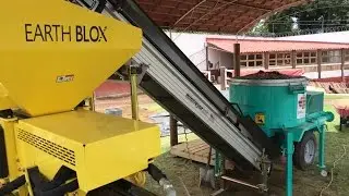 Making Compressed Earth Blocks   Mechanical Mixing