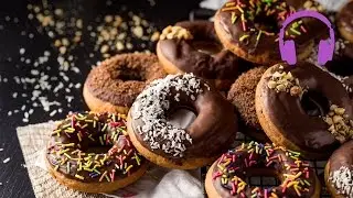 Peanut Butter and Coffee Baked Doughnuts | ASMR Cooking Sounds 4K
