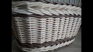 Корзинка для тебя/из газетных трубочек