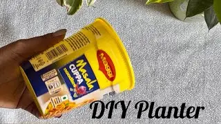 DIY Planter | Easy Planter Using Plastic Container | Home Decor |