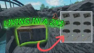 I LIVED IN A 2X1 FOR A WHOLE WIPE!?!(Trident Survival Roblox)​