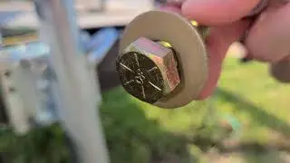 Adding new safety chains to trailer