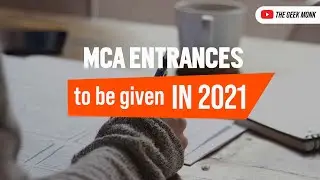 MCA/MSc Entrance Exam for 2021 😎🔥  | Entrance Exams List 2021