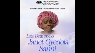 ECOG: Service of Songs of Deaconess Janet Oyedola Sanni - (August 10, 2024)