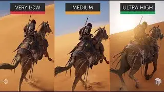 Assassin's Creed Origins – Ultra High vs. Medium vs. Very Low | PC | 4K Graphics Comparison