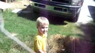 Outside swinging a stick whooo!