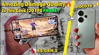 Poco F6 Pubg Test | 120 FPS King | Crazy Damage Quality 😱