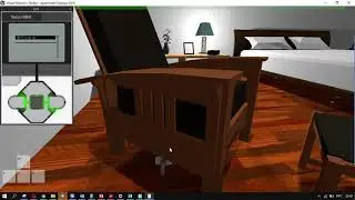 хождение робота по комнате Virtual Robotics Toolkit