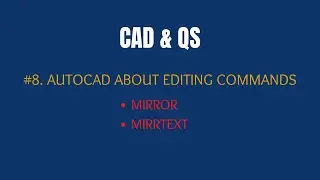 #8. AUTOCAD ABOUT MIRROR & MIRROR TEXT / HOW TO SETTLE MIRROR TEXT PROBLEM