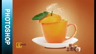 [4Gtools]Photoshop: Hướng dẫn làm tách nước cam.