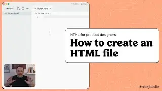 How to create an HTML file
