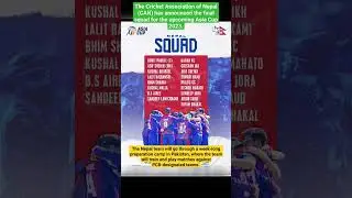 Nepal squad for Asia Cup 2023  