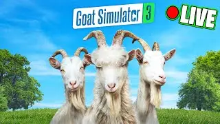 Beating the Game TONIGHT! | Goat Simulator 3 | 🔴LIVE