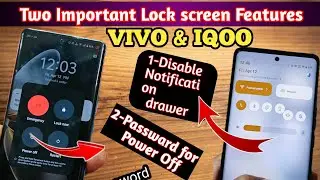 Most Important Privacy Features in Vivo & IQOO | How disable lock screen Notification drawer?