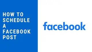 How to schedule a Facebook post