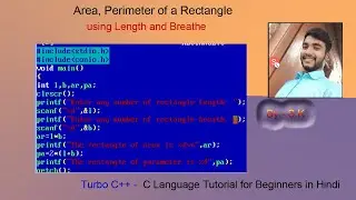 C Program to Find the Area and Perimeter of a Rectangle using Length and Breathe | Expert it hindi