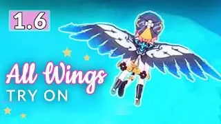 All Wind Gliders Wings in Genshin Impact 1.6 & Who They Look Good on Relaxing Video