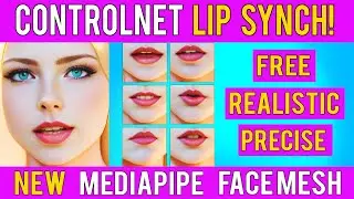 Dramatic Lipsynch Upgrade using Controlnet mediapipe!