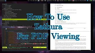 How To Use The Zathura Document Reader