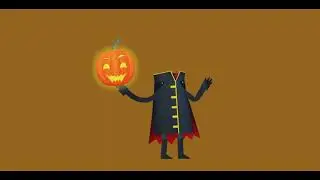 Yikes, a decapitated person holding a speaking pumpkin 😨