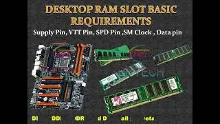 Desktop Motherboard RAM Slot Basic Requirements || DDR1 || DDR2 || DDR3 || DDR4
