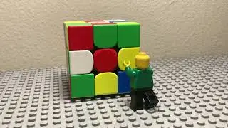 Lego Man solves a Rubik’s Cube