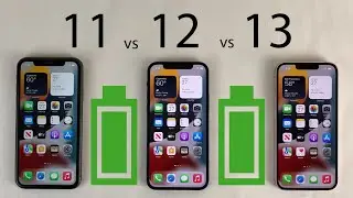 iPhone 13 vs 12 vs 11 Battery Life DRAIN Test