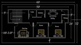 AutoCAD  Tutorial for Beginners   AutoCAD Complete floor plan tutorials