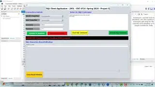 Solution | A Two-Tier Client-Server Application Using MySQL and JDBC | spring 2024