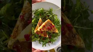 Grilled Halloumi with Za'atar and Pomegranate Molasses