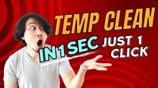 How To Clean All Temp Files in 1 Sec - Link In Desc